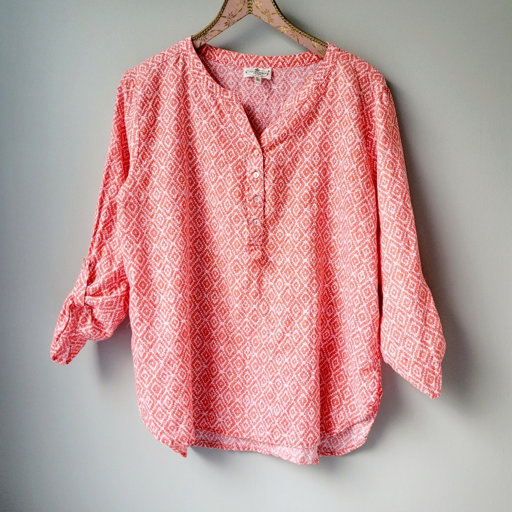 Grand & Greene Linen Blend Blouse